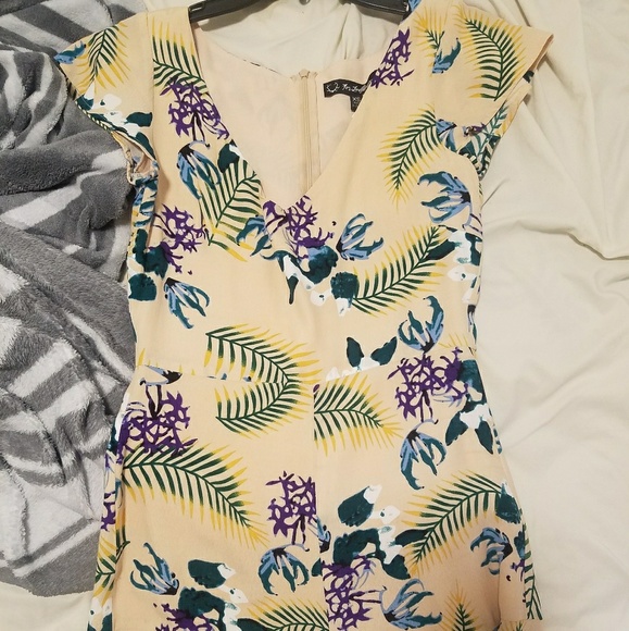 ❌Sold❌For Love and Lemons Bright Floral Romper - Picture 4 of 4